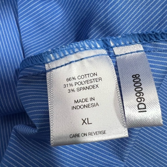 Women’s New York & Co Stretch Periwinkle Blue Button Front - Picture 11 of 11